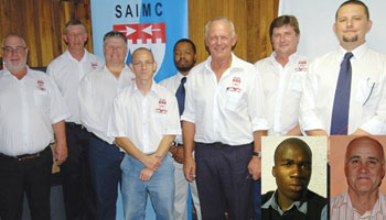 The 2012 committee (l to r): Brian Edwards, Kobus Reinecke (chairman), Johan Maritz (secretary), Gerhardt Swarts, Thulani Shabalala, Peter Zietsman, Rickus Kriel, and Nick Strydom. Absent: John Phala and Dennis Hoffman (vice-chairman)